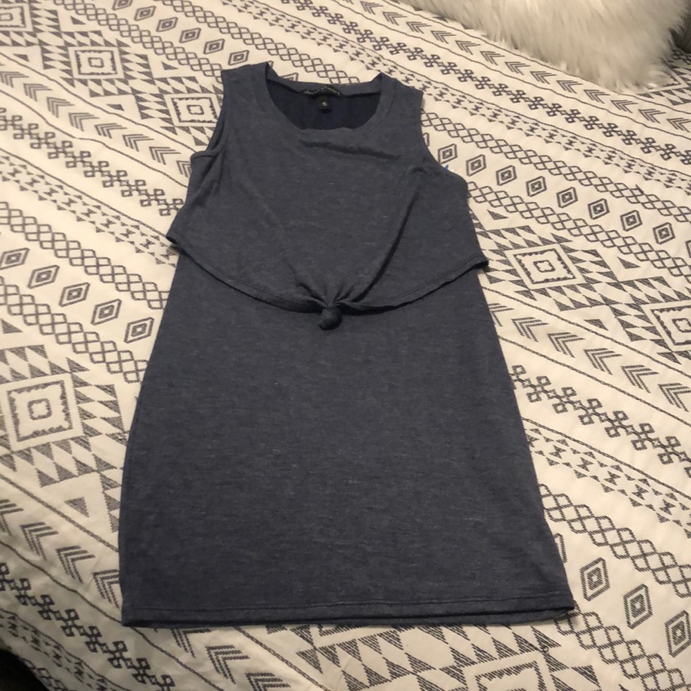 Blue summer pencil dress
